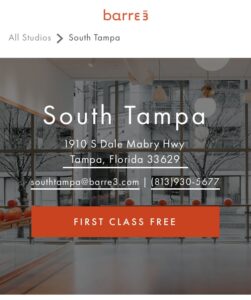 Barre3-South Tampa