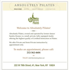 Absolutely Pilates-New York NY