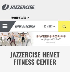 Jazzericise Hamet Fitness Center-Hemet CA