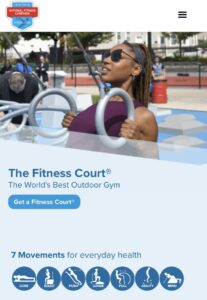 Fitness Court at Simmons Park-Aurora IL