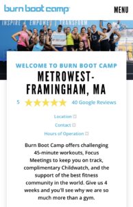 Burn Boot Camp-Framingham MA
