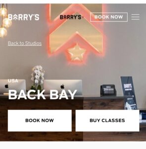 Barry’s Boston (Back Bay)MA