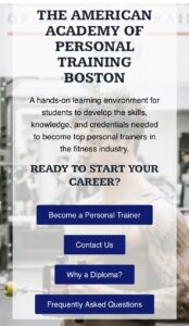 American Academy of Personal Training-Boston MA