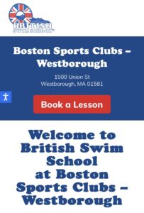 British Swim School at the Boston Sports Center Club – Westborough MA